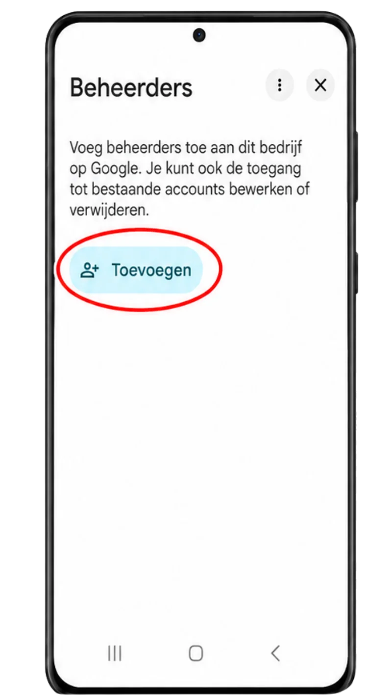 Druk op Toevoegen icoon